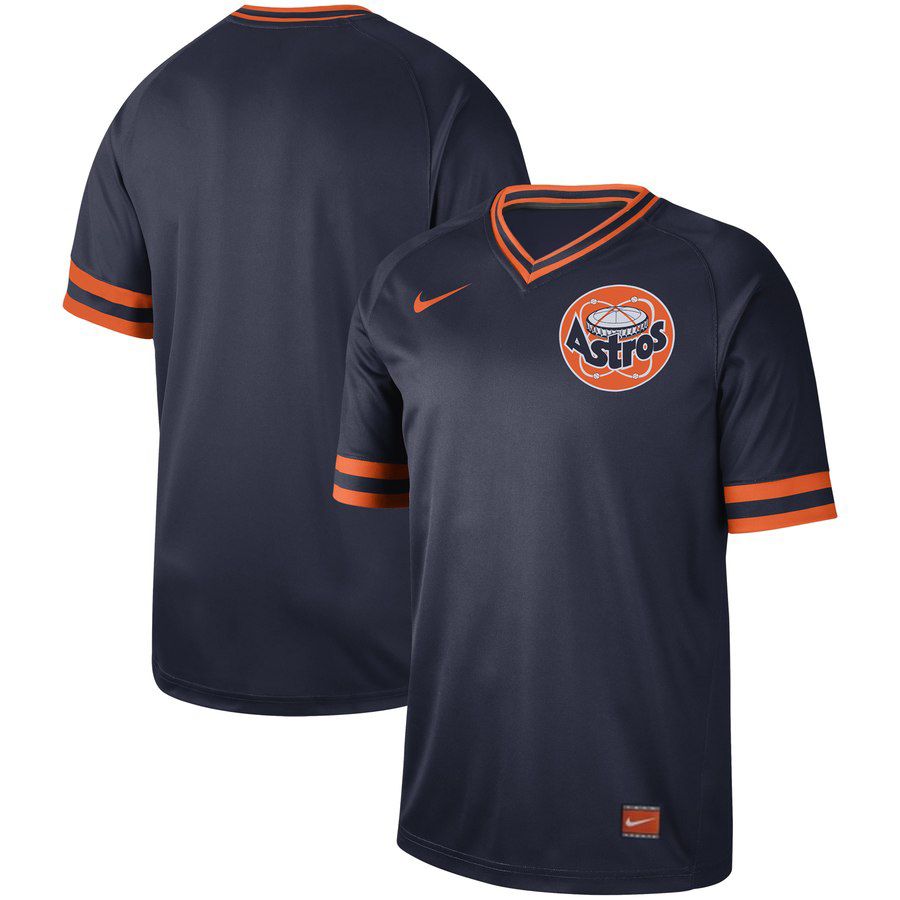 2019 Men MLB Houston Astros blank blue Nike Cooperstown Collection Jerseys->houston astros->MLB Jersey
